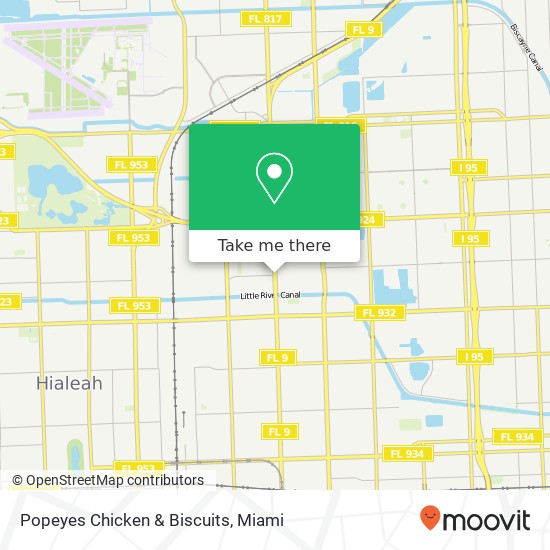 Popeyes Chicken & Biscuits map