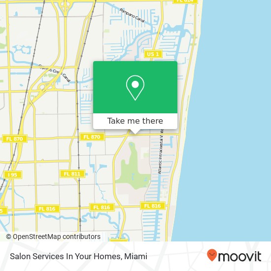 Mapa de Salon Services In Your Homes