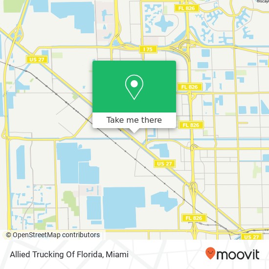 Allied Trucking Of Florida map