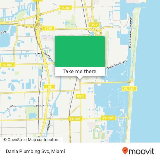 Dania Plumbing Svc map