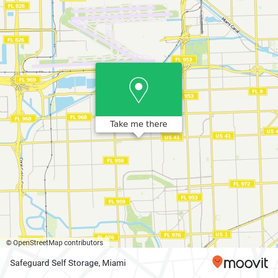 Safeguard Self Storage map