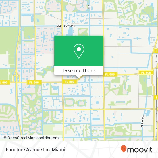 Furniture Avenue Inc map