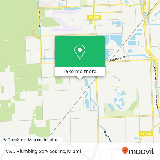 Mapa de V&D Plumbing Services Inc