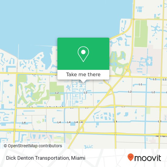 Dick Denton Transportation map