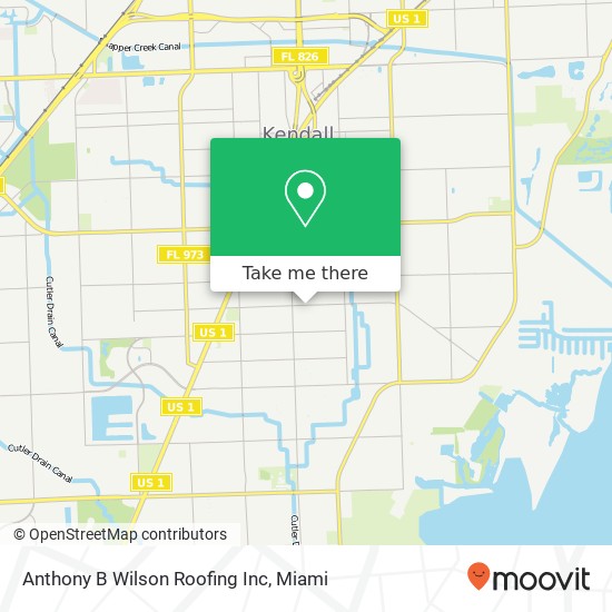 Anthony B Wilson Roofing Inc map