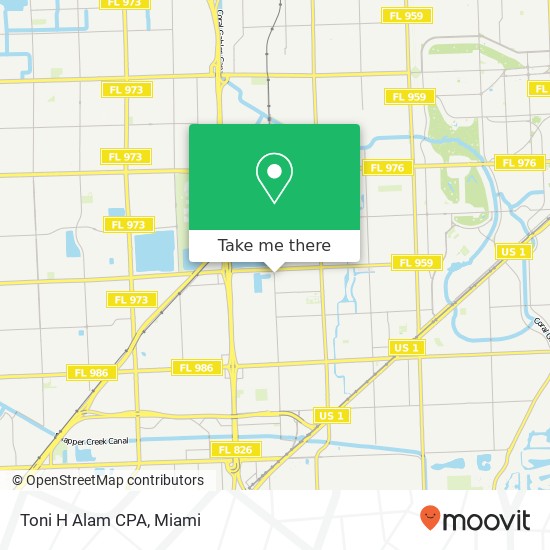 Toni H Alam CPA map