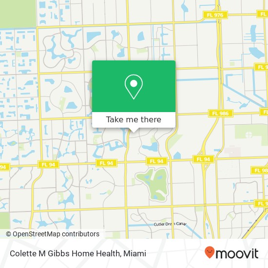 Mapa de Colette M Gibbs Home Health