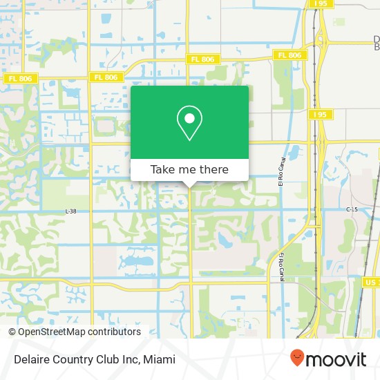 Delaire Country Club Inc map