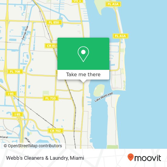 Webb's Cleaners & Laundry map