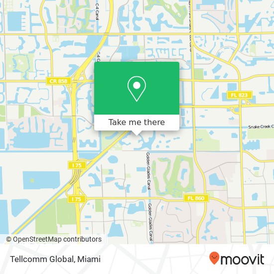 Mapa de Tellcomm Global