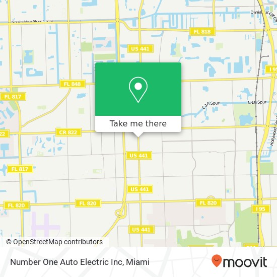 Number One Auto Electric Inc map