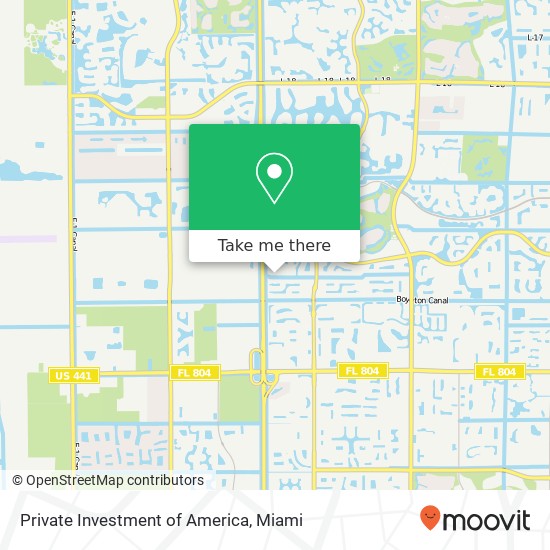 Private Investment of America map