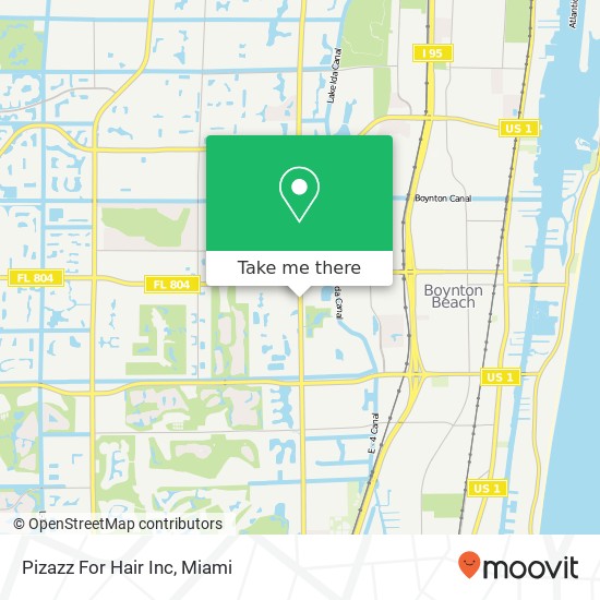 Pizazz For Hair Inc map