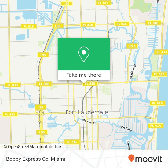 Mapa de Bobby Express Co