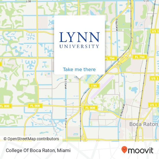 Mapa de College Of Boca Raton