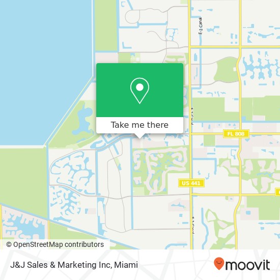 Mapa de J&J Sales & Marketing Inc