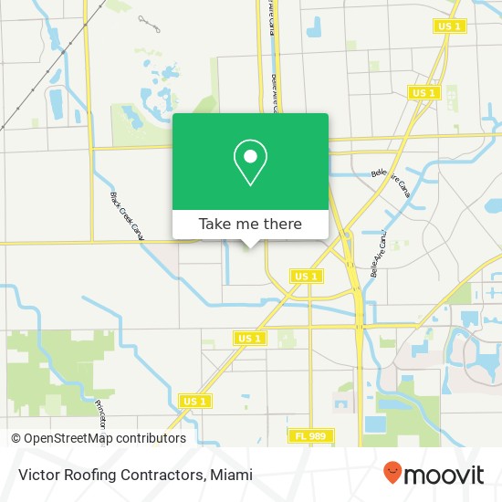 Victor Roofing Contractors map