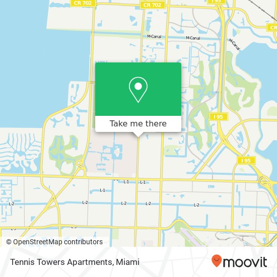 Mapa de Tennis Towers Apartments