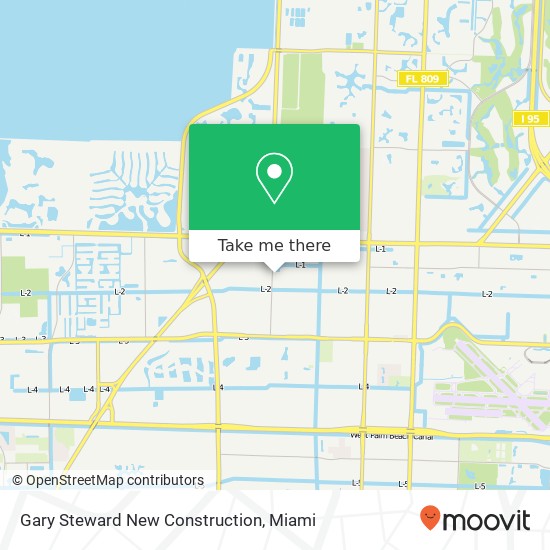 Mapa de Gary Steward New Construction