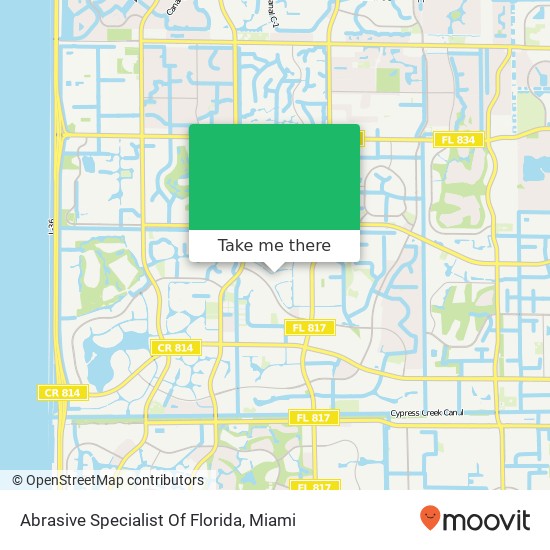 Abrasive Specialist Of Florida map