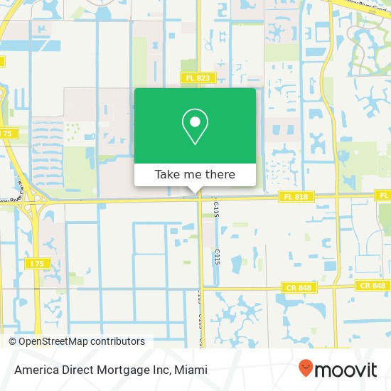 Mapa de America Direct Mortgage Inc