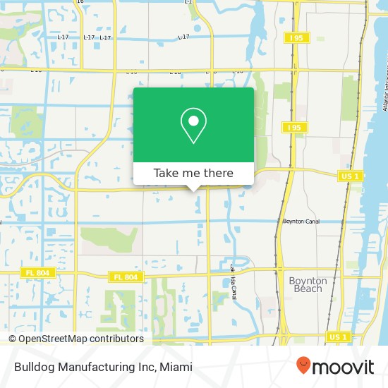 Mapa de Bulldog Manufacturing Inc