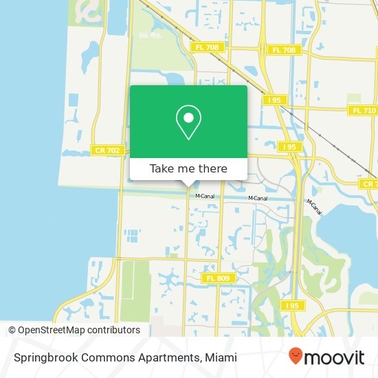 Springbrook Commons Apartments map