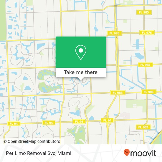 Pet Limo Removal Svc map