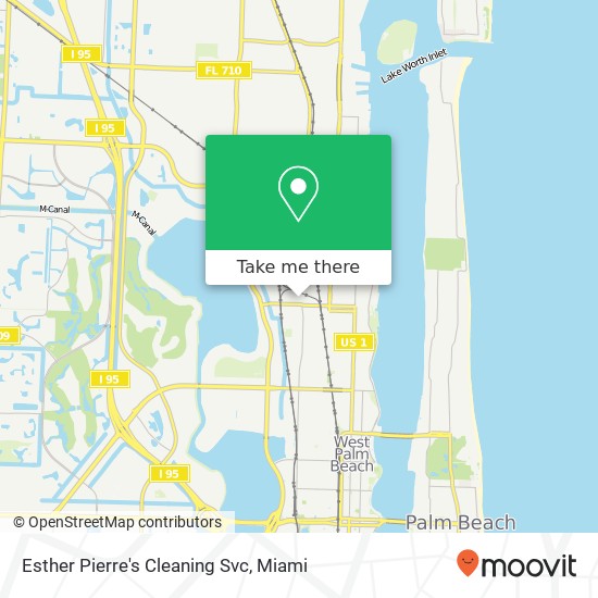 Esther Pierre's Cleaning Svc map