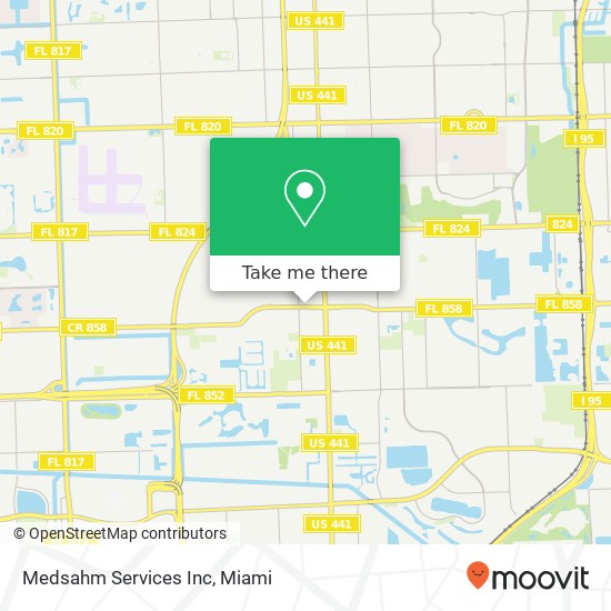 Mapa de Medsahm Services Inc