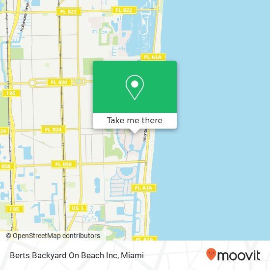 Mapa de Berts Backyard On Beach Inc