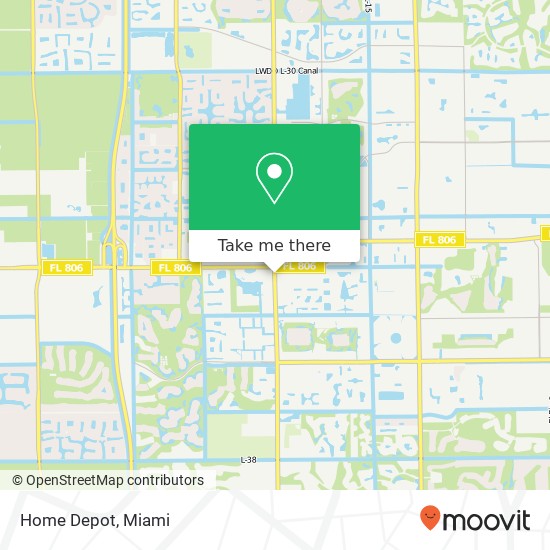 Home Depot map