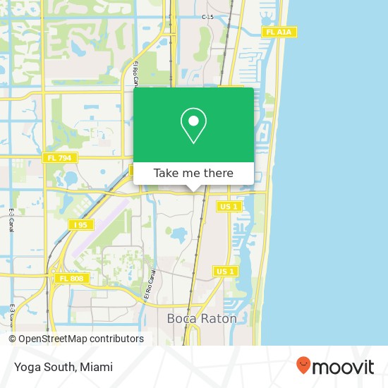 Yoga South map