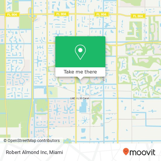Robert Almond Inc map