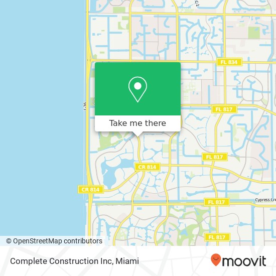 Complete Construction Inc map