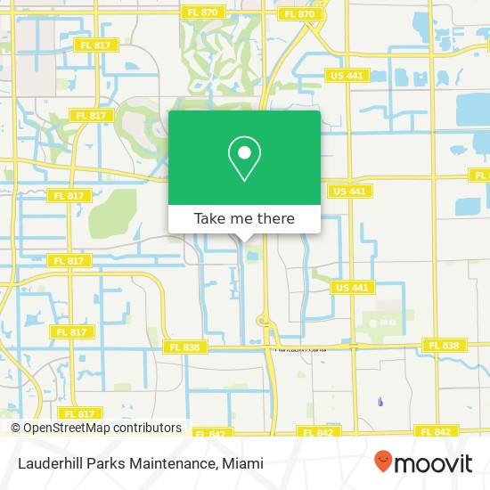 Mapa de Lauderhill Parks Maintenance