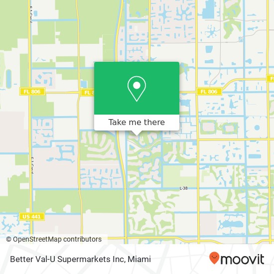 Mapa de Better Val-U Supermarkets Inc