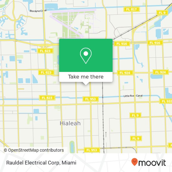 Rauldel Electrical Corp map