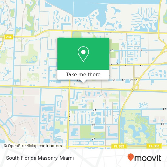 Mapa de South Florida Masonry