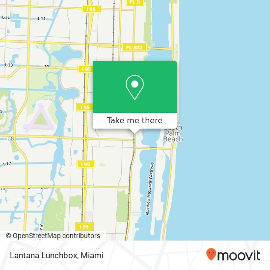 Mapa de Lantana Lunchbox
