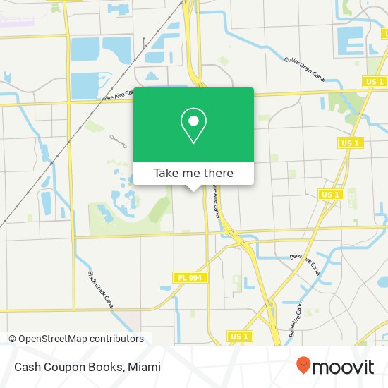 Mapa de Cash Coupon Books