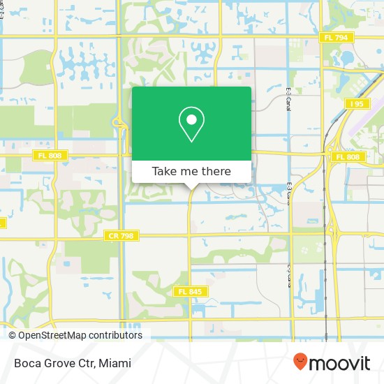 Mapa de Boca Grove Ctr