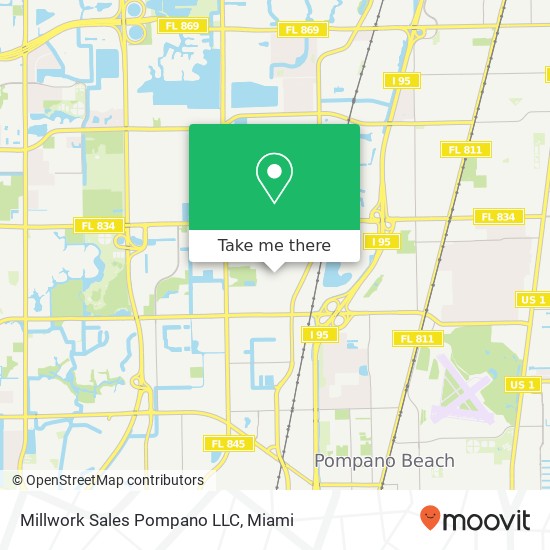 Mapa de Millwork Sales Pompano LLC