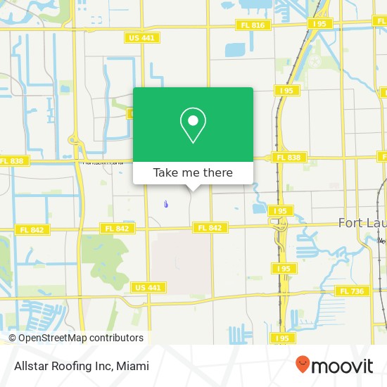 Allstar Roofing Inc map