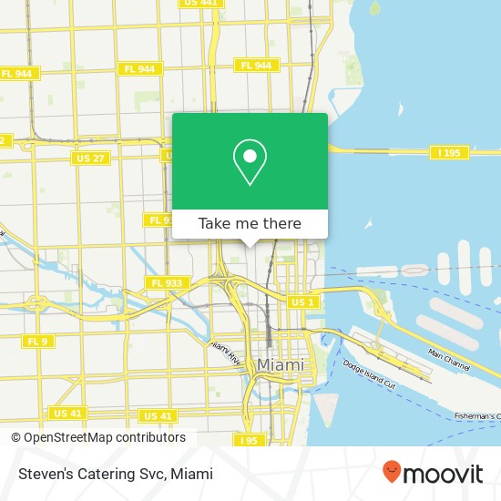 Mapa de Steven's Catering Svc