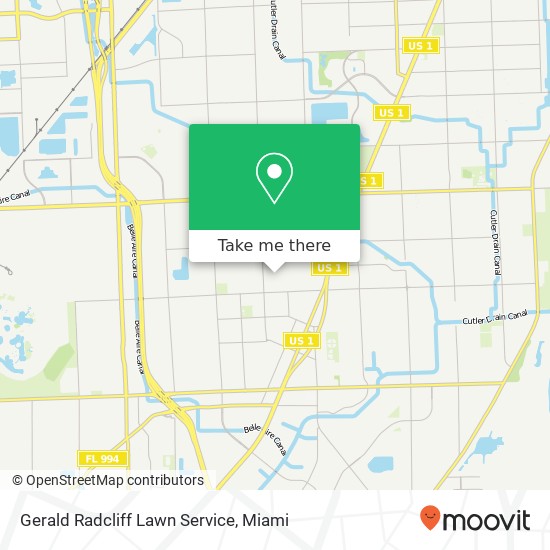 Gerald Radcliff Lawn Service map