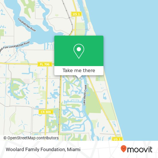 Woolard Family Foundation map