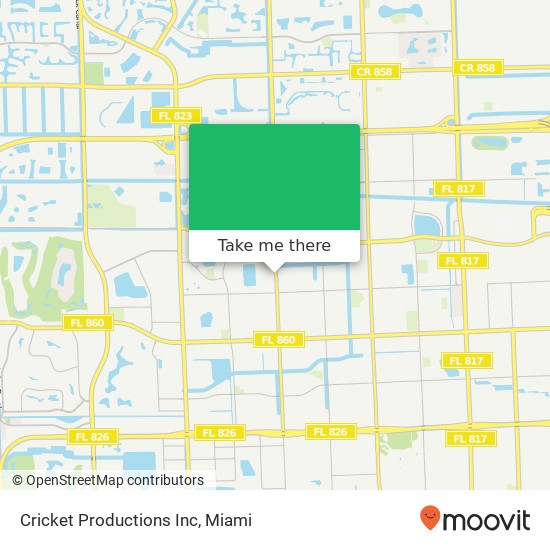 Cricket Productions Inc map
