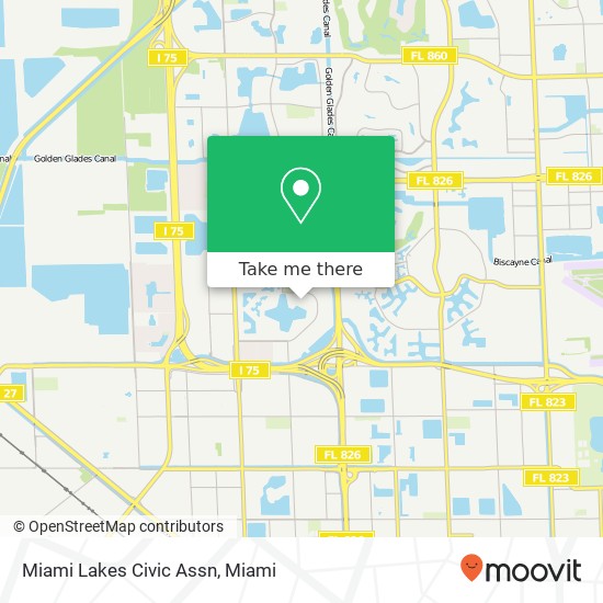 Mapa de Miami Lakes Civic Assn