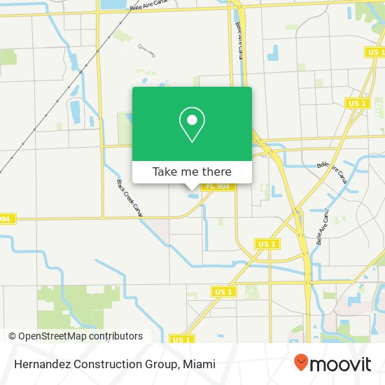 Mapa de Hernandez Construction Group